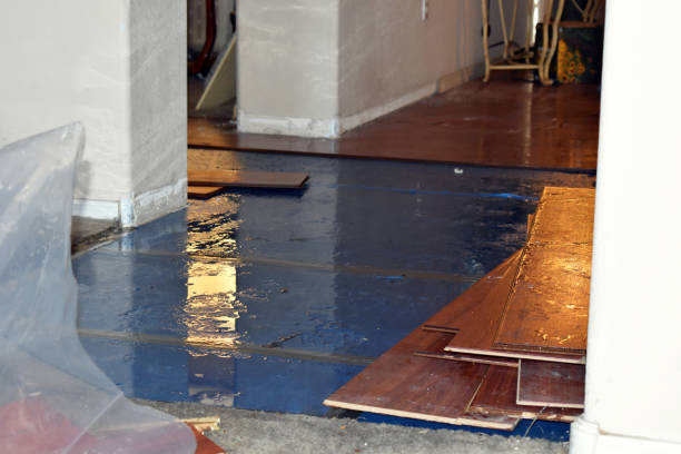 Professional Water Damage Restoration technician working in Brookhaven, NY